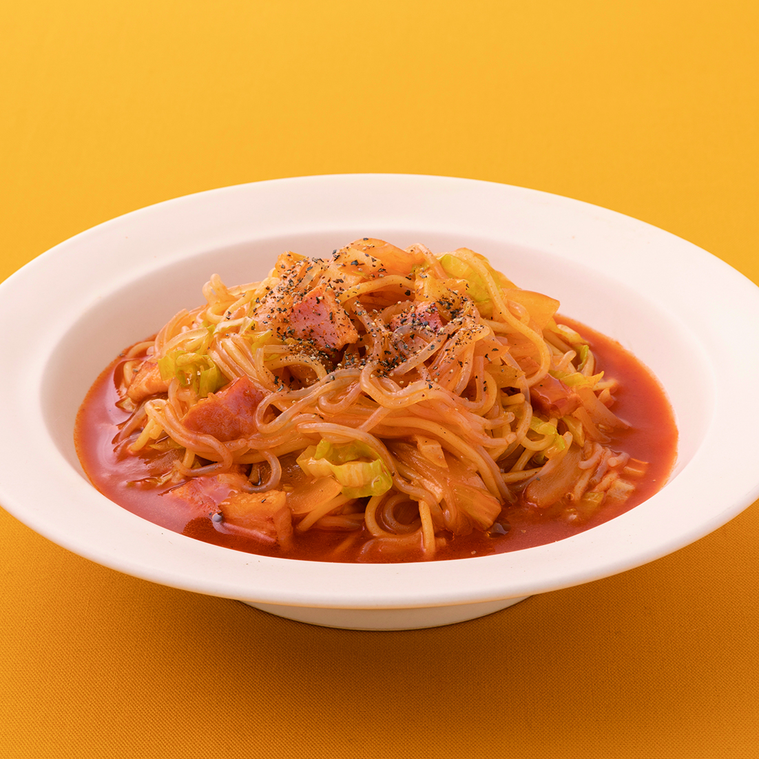 しらたきのトマトスープパスタ 日本こんにゃく協会